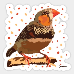 Zebra finch Sticker